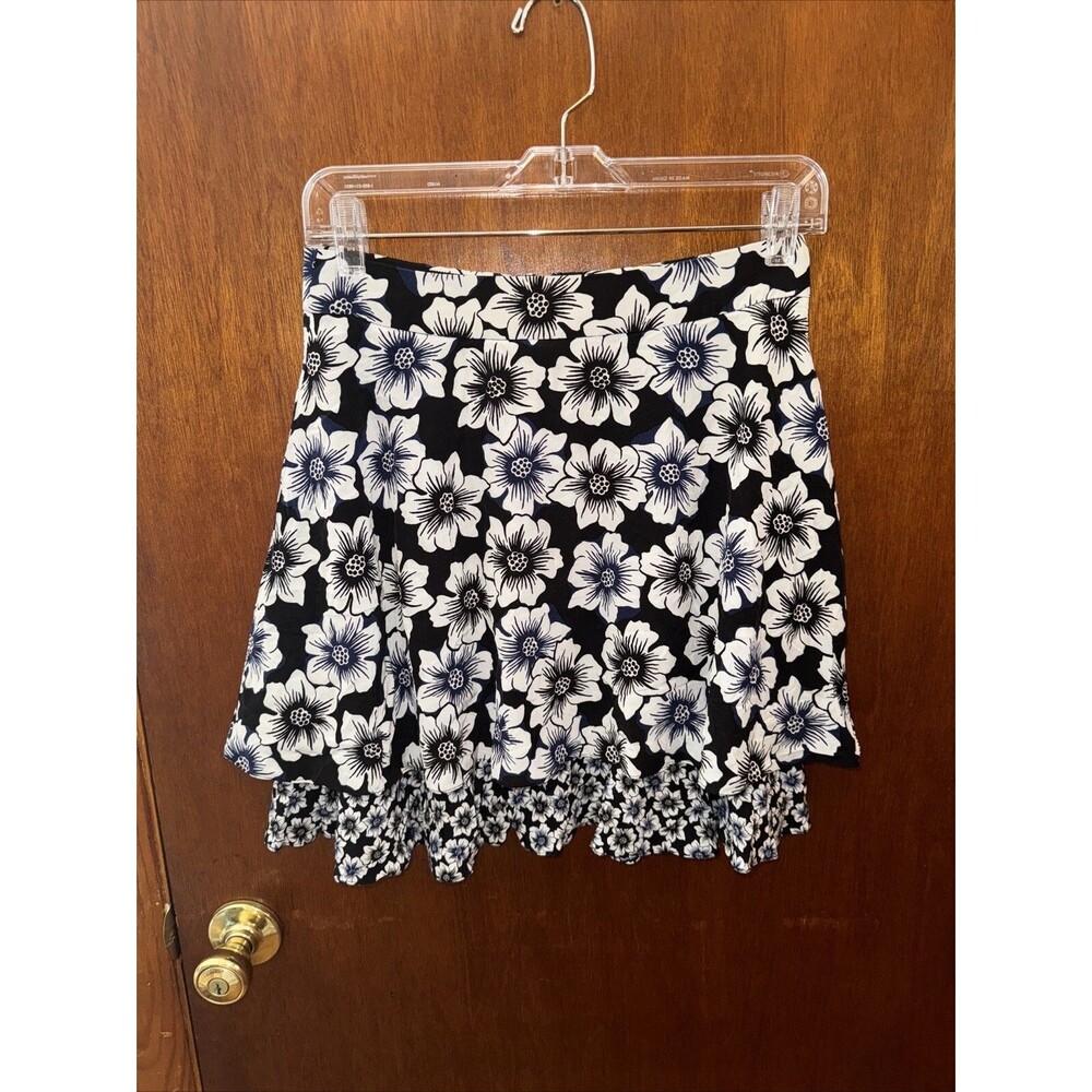 Kate Spade Womens Skirt The Rules Black Floral Mini Skirt Size 4